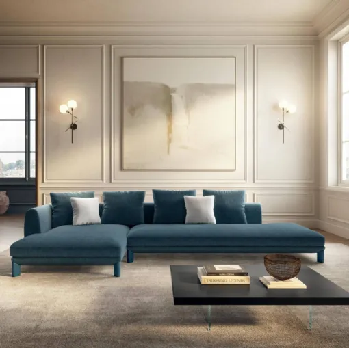 Sofa with peninsula Altana by Lago