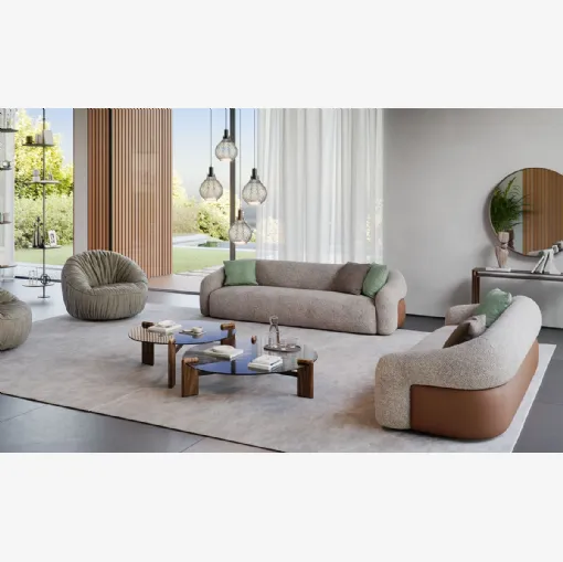 Baldwin linear sofa by Cattelan Italia