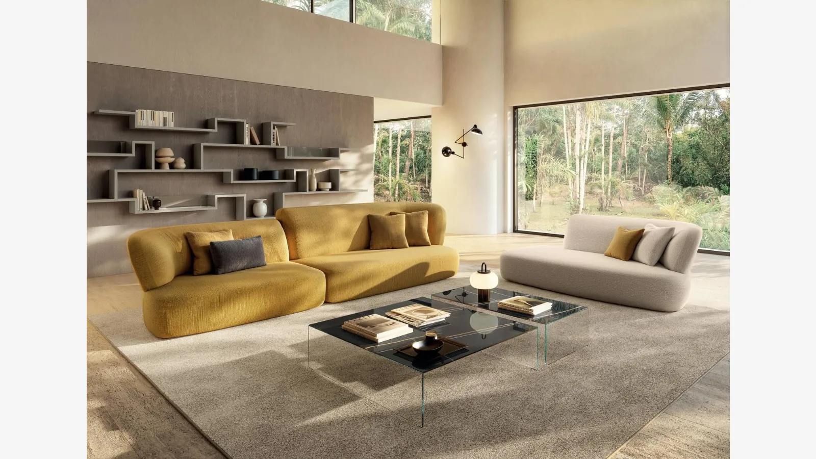 Londy linear sofa by Lago