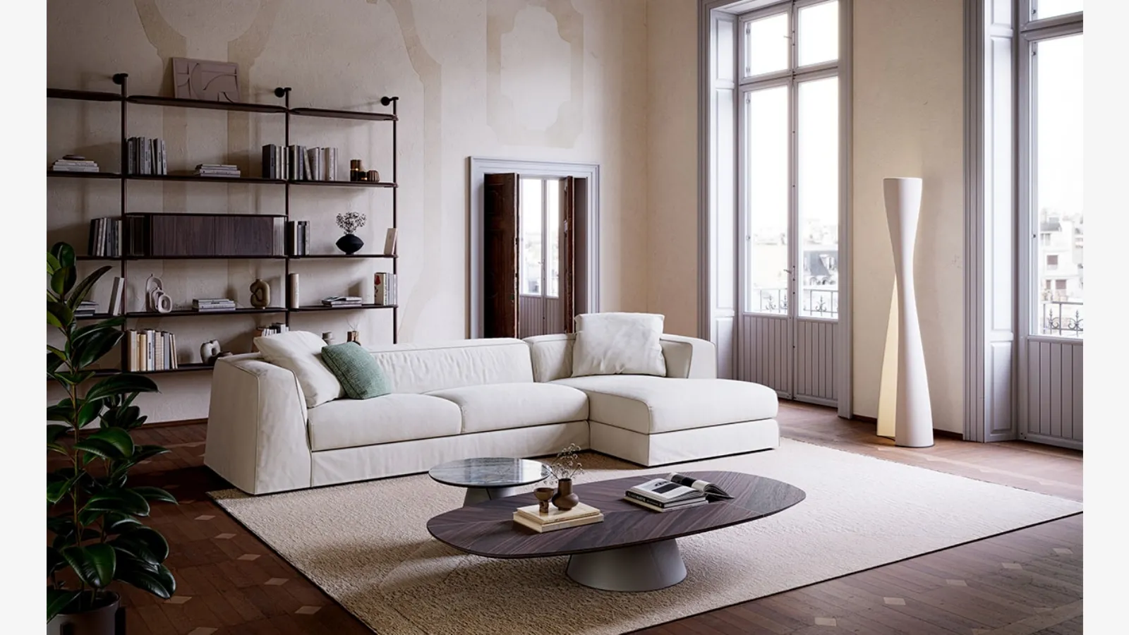 Mykonos sectional sofa by Cattelan Italia.