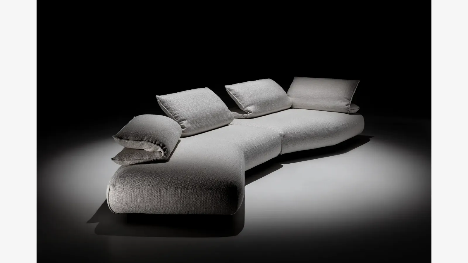 Plane linear sofa by Twils