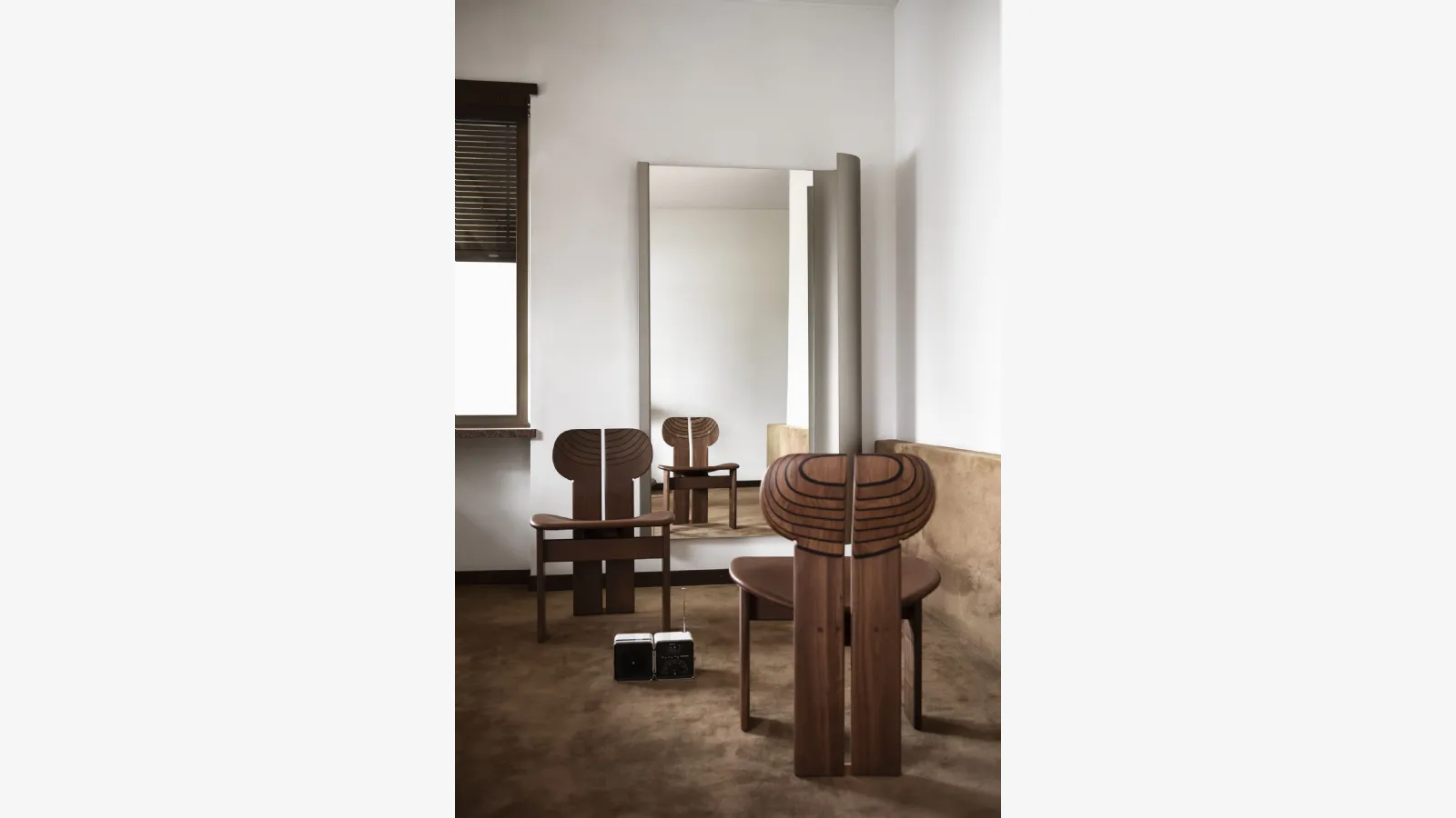 Africa wooden chair by Tacchini