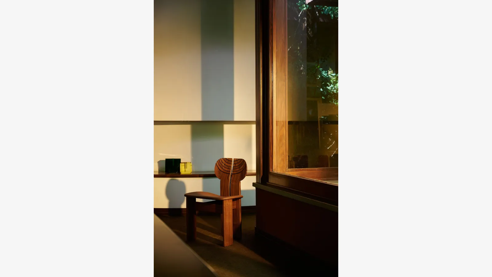 Africa wooden chair by Tacchini