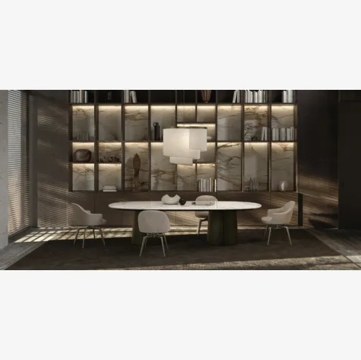 Atelia upholstered chair by Molteni & C