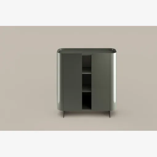 Vertical Madia Arragan in lacquered glossy wood by Bonaldo