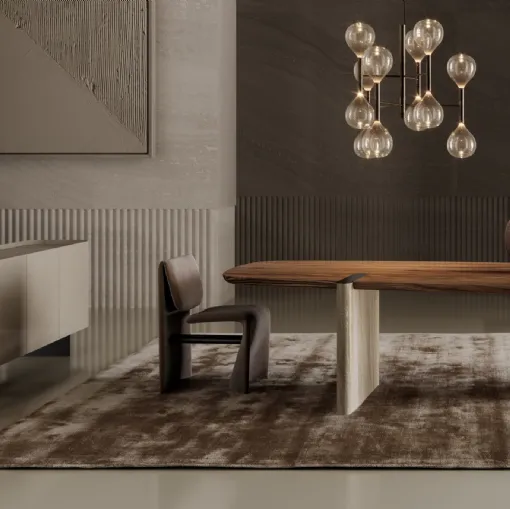 Glossy lacquered wooden cabinet Arragan by Bonaldo