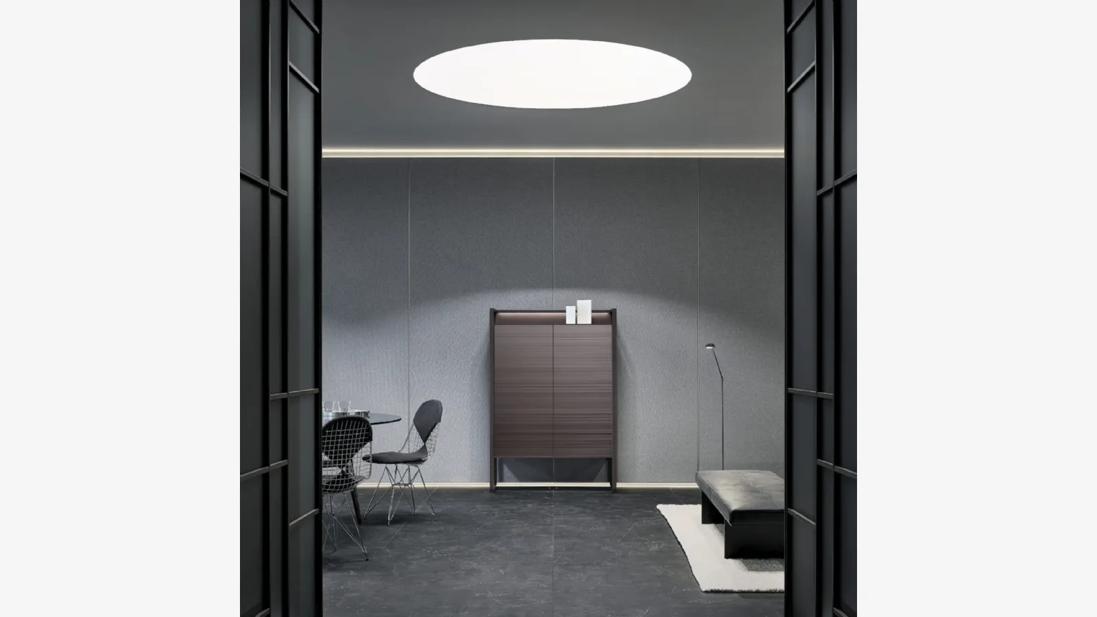 Rialto Amaranto Taiga sideboard by Rimadesio