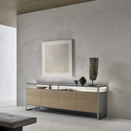 Rimadesio's Rialto Oak Taiga Sideboard