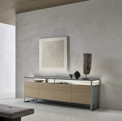 Rimadesio's Rialto Oak Taiga Sideboard