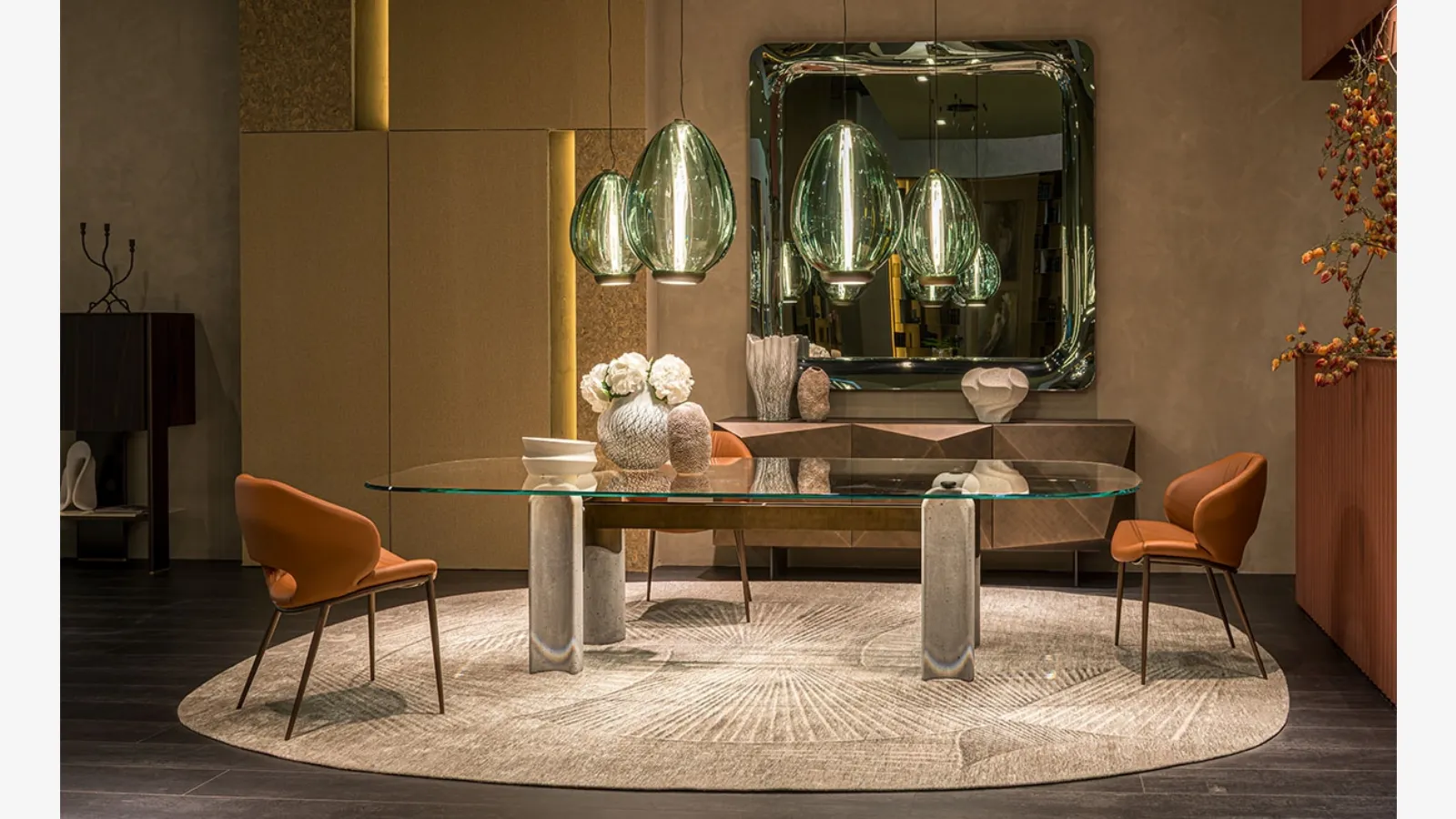 Bilbao Glass Table by Cattelan Italia