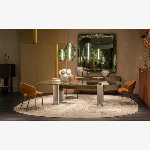 Bilbao Glass Table by Cattelan Italia
