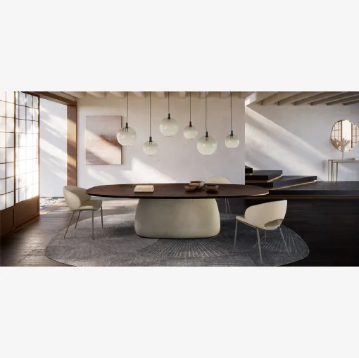 Botero Wood table by Cattelan Italia.