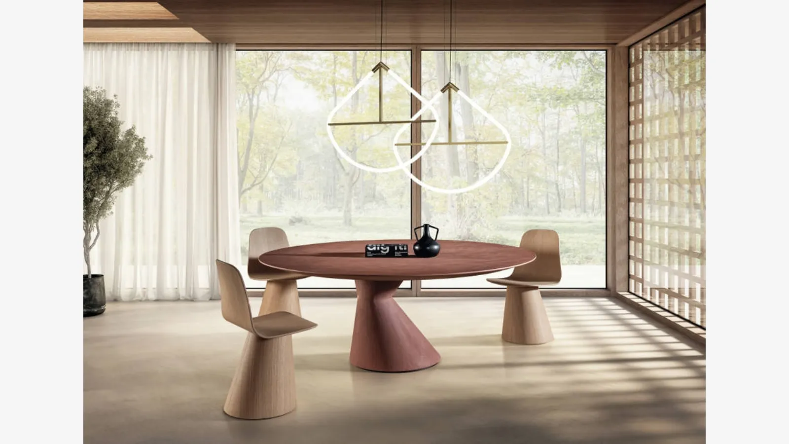 Table Chapeau 2886 in resin by Lago