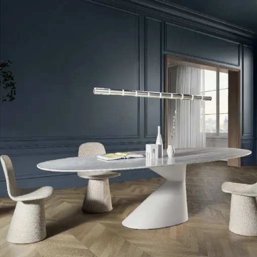 Table Chapeau 2887M in Lago marble