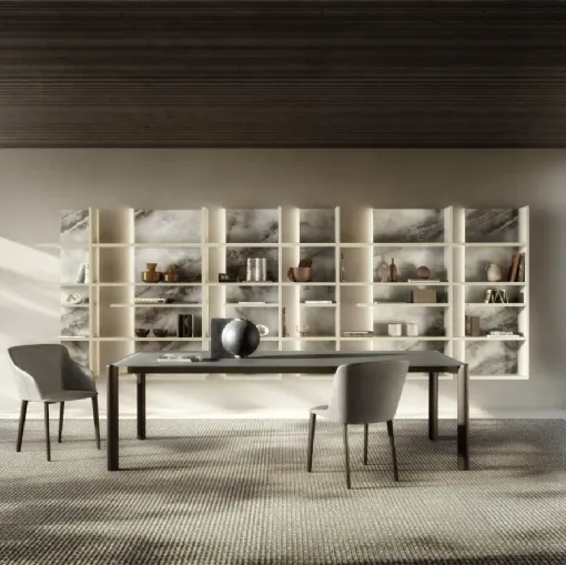 Glass table Correr Slim 2762G by Lago