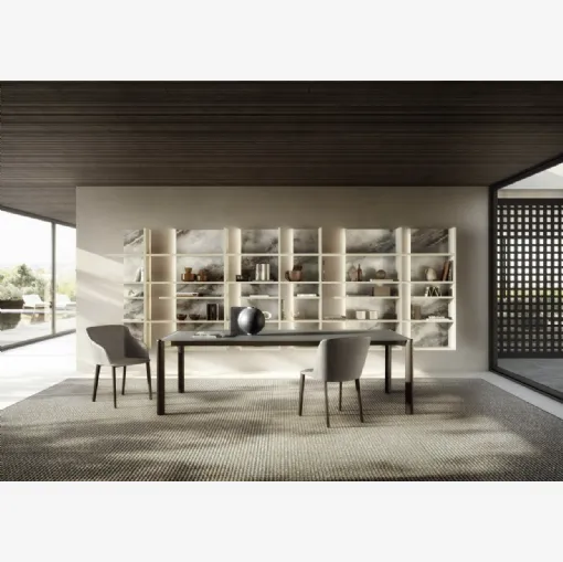 Glass table Correr Slim 2762G by Lago