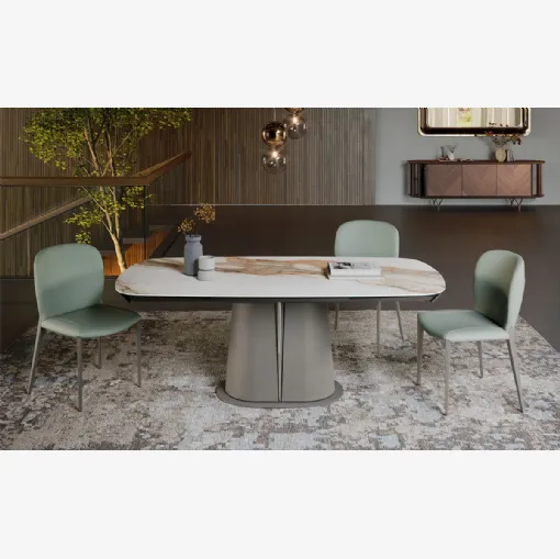 Gotham Keramik Drive extendable table by Cattelan Italia