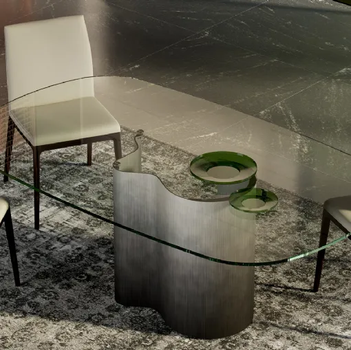 Papelito Glass table by Cattelan Italia