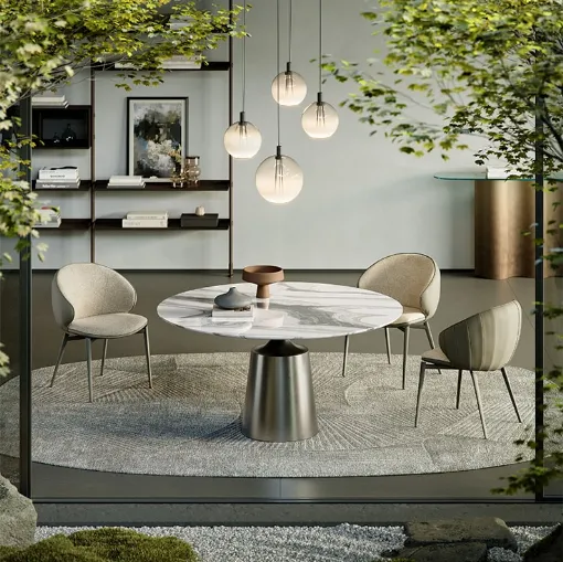 Yoda Marble Round Table by Cattelan Italia
