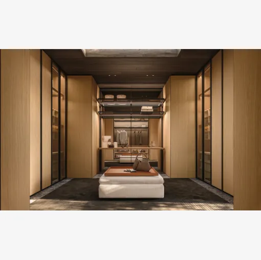Gliss Master Walk-in Closet in Oak by Molteni & C
