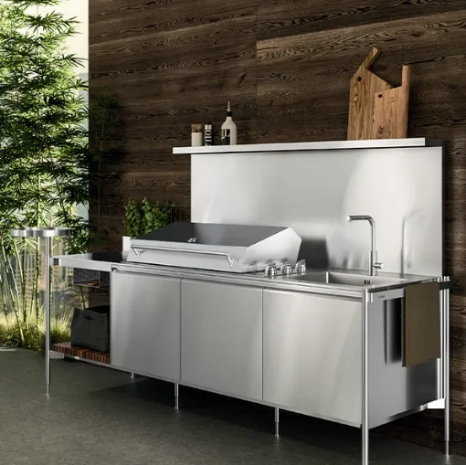 Outdoor Solaria Linear Monobloc Kitchen Design by Arrital