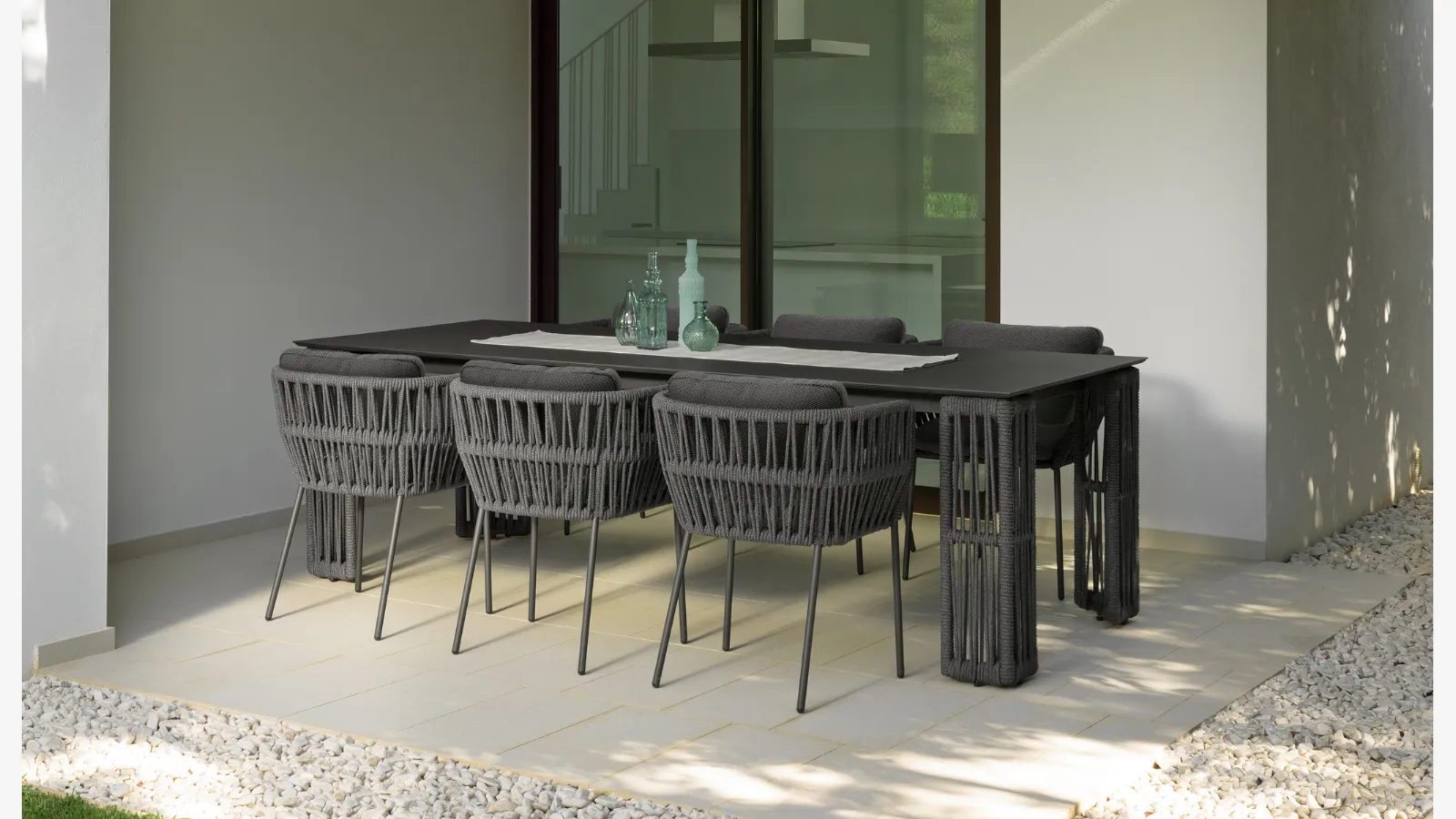 Cliff Table and Chairs by Talenti.