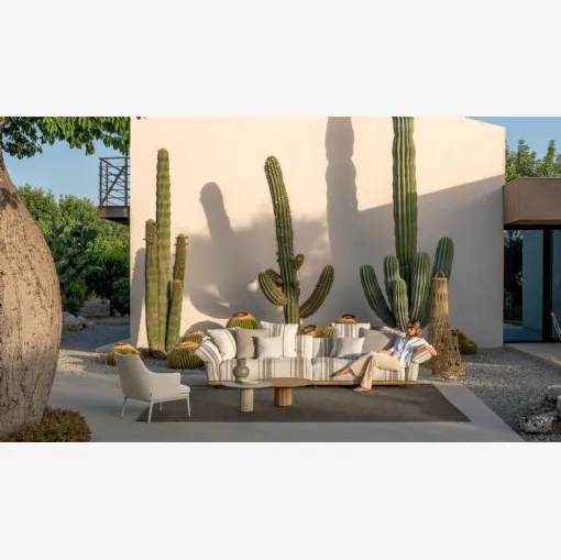 Elton sofa in Talenti padded fabric