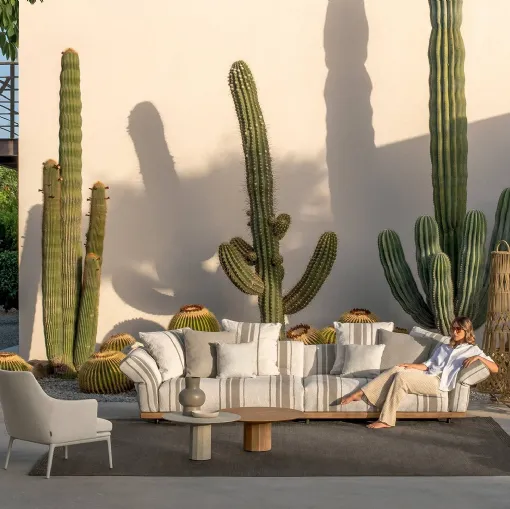 Elton sofa in Talenti padded fabric