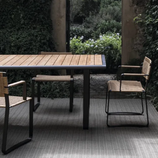 Green Point Chair in polypropylene rope by Molteni & C