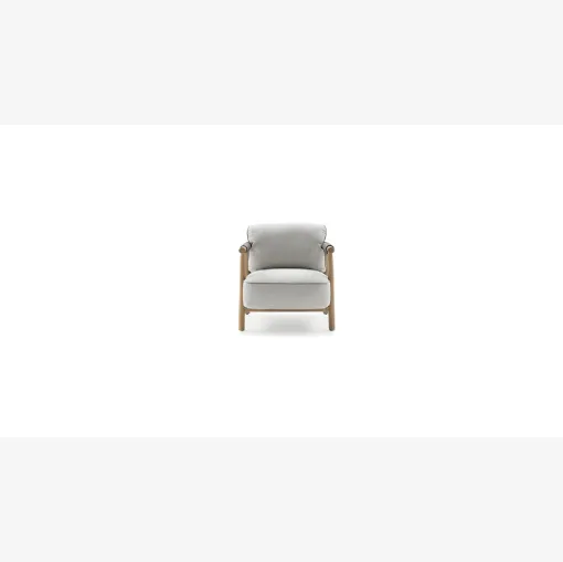 Nathy armchair in fabric and wood by Ditre Italia.