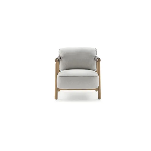 Nathy armchair in fabric and wood by Ditre Italia.