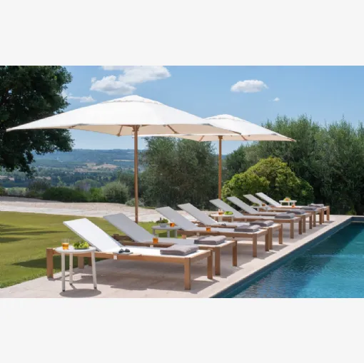 Shine Teak sunbed by Em