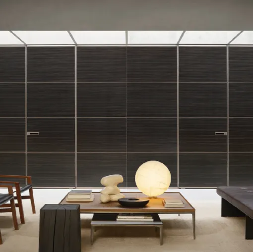 Modular Ebony Taiga Room Divider by Rimadesio.