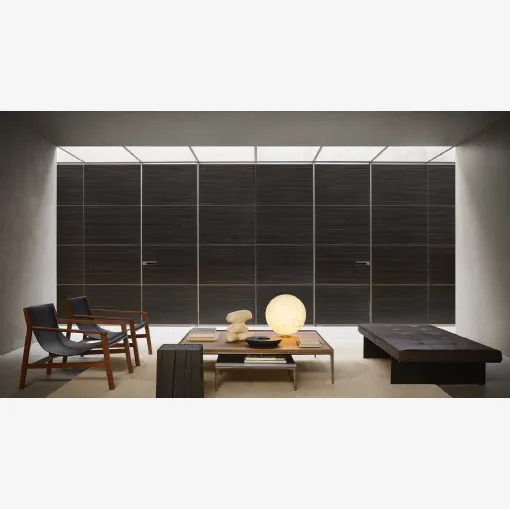 Modular Ebony Taiga Room Divider by Rimadesio.