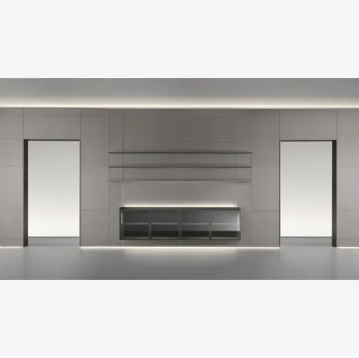 Modulor Peltro partition wall by Rimadesio.