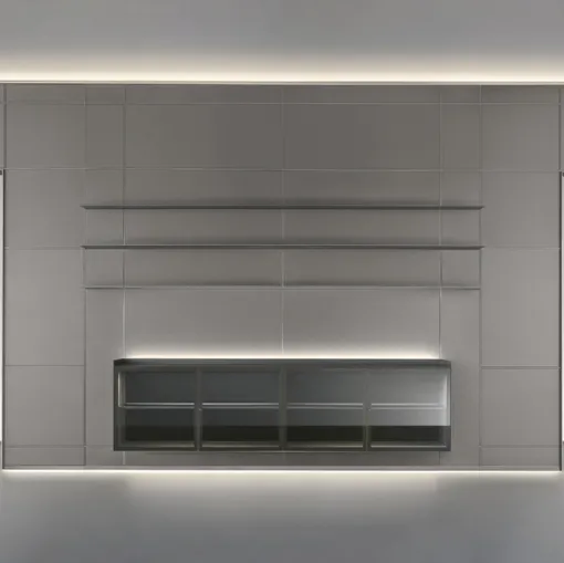 Modulor Peltro partition wall by Rimadesio.