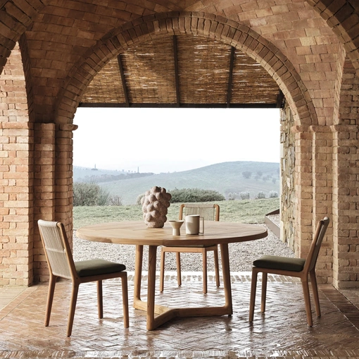 Cobea wooden chair by Molteni & C