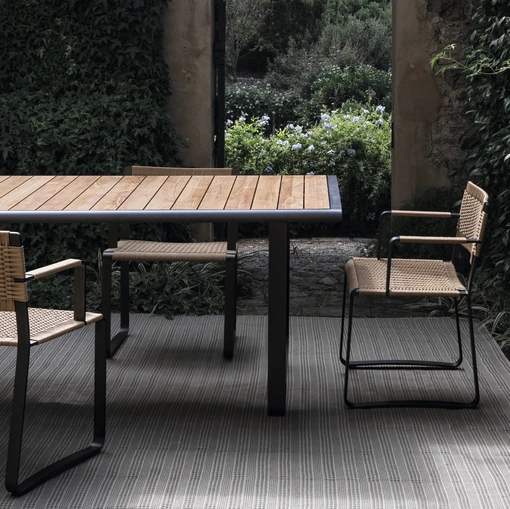 Green Point Chair in polypropylene rope by Molteni & C