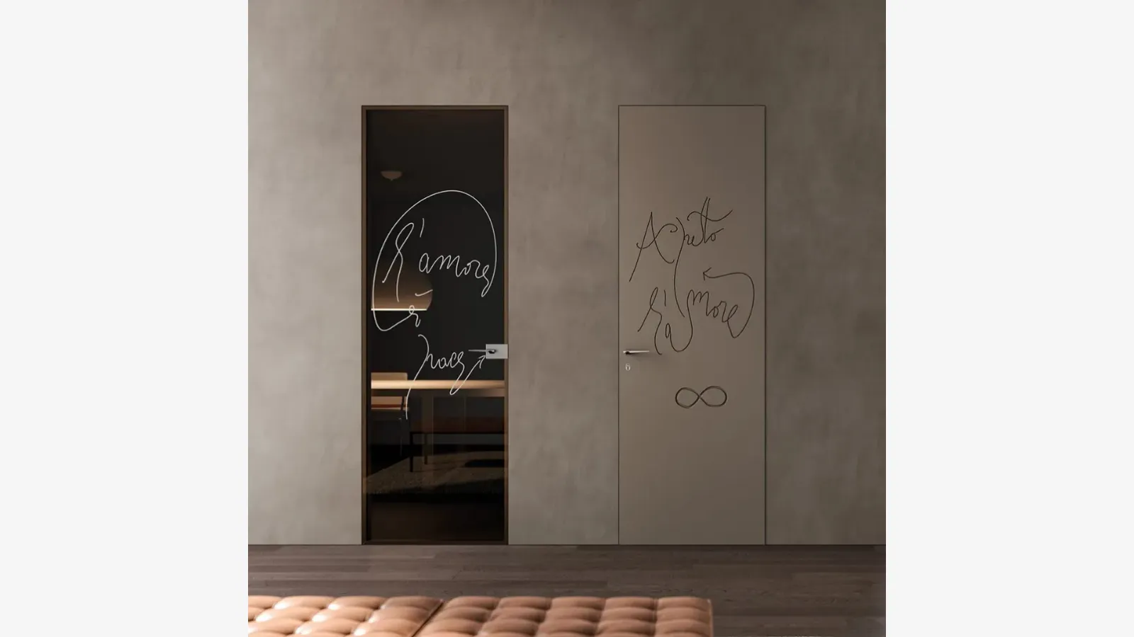 Internal door Door is Love Filomuro by Bertolotto